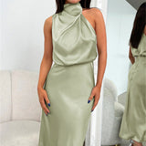 Tyra | Elegantti iltapuku, jossa on halterneck