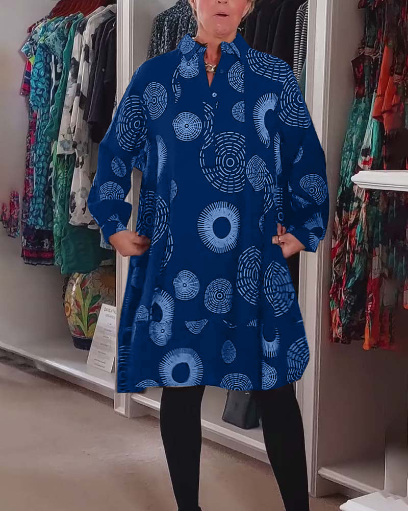 Tuotekuva – Marlene™ – Geometrisesti kuvioitu mekko