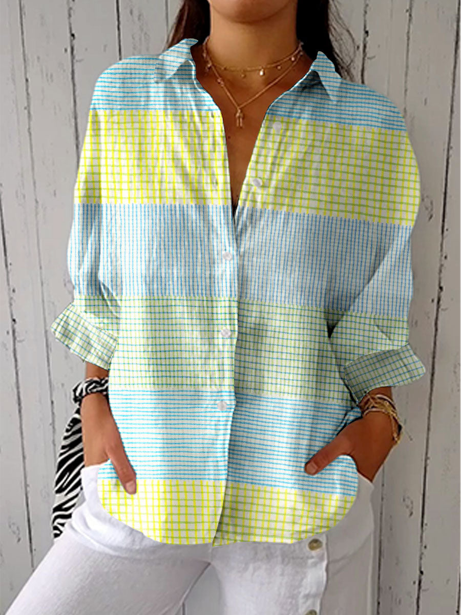 Tuotekuva – Filippa – Ruudullinen pusero