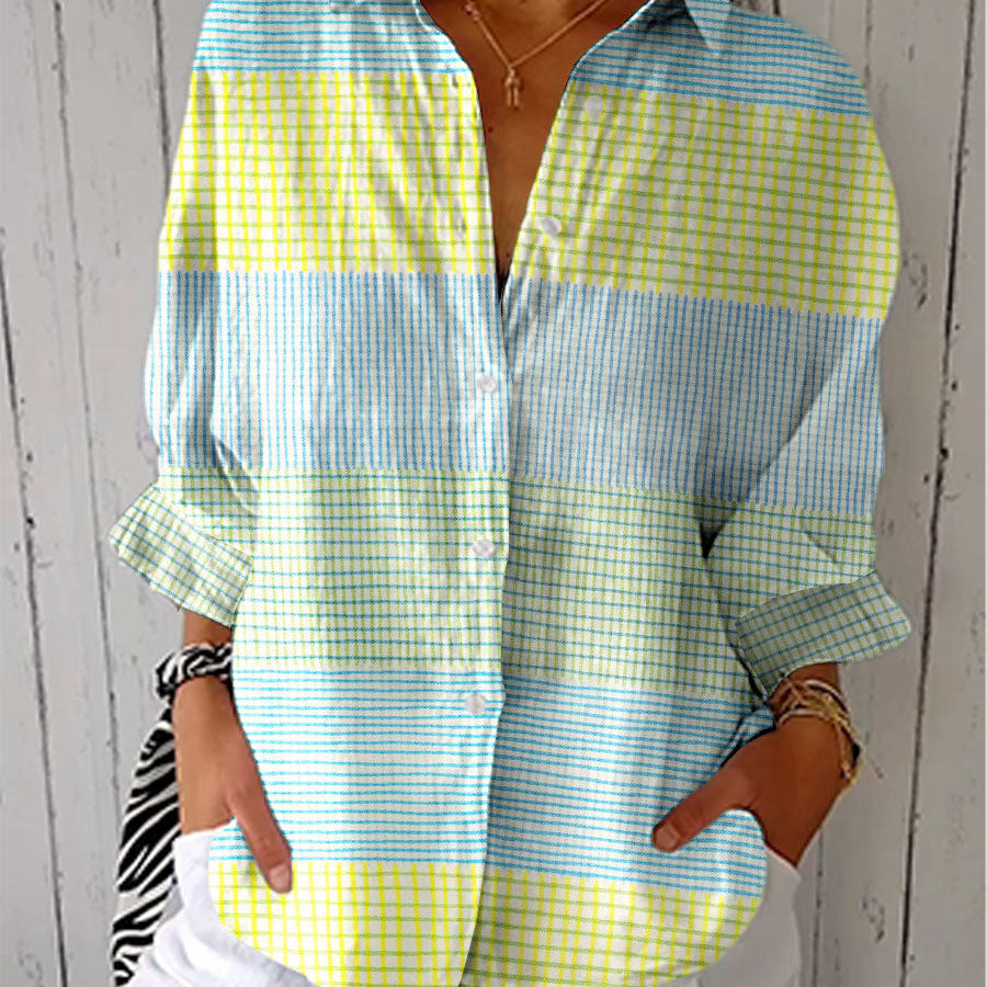 Tuotekuva – Filippa – Ruudullinen pusero