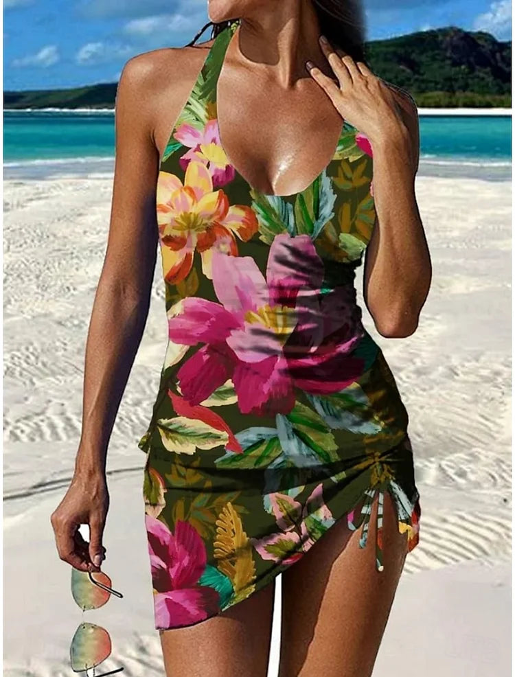 Tuotekuva – Fiesta – Kukkakuvioinen tankini shortseilla