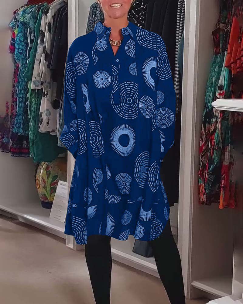 Tuotekuva – Marlene™ – Geometrisesti kuvioitu mekko