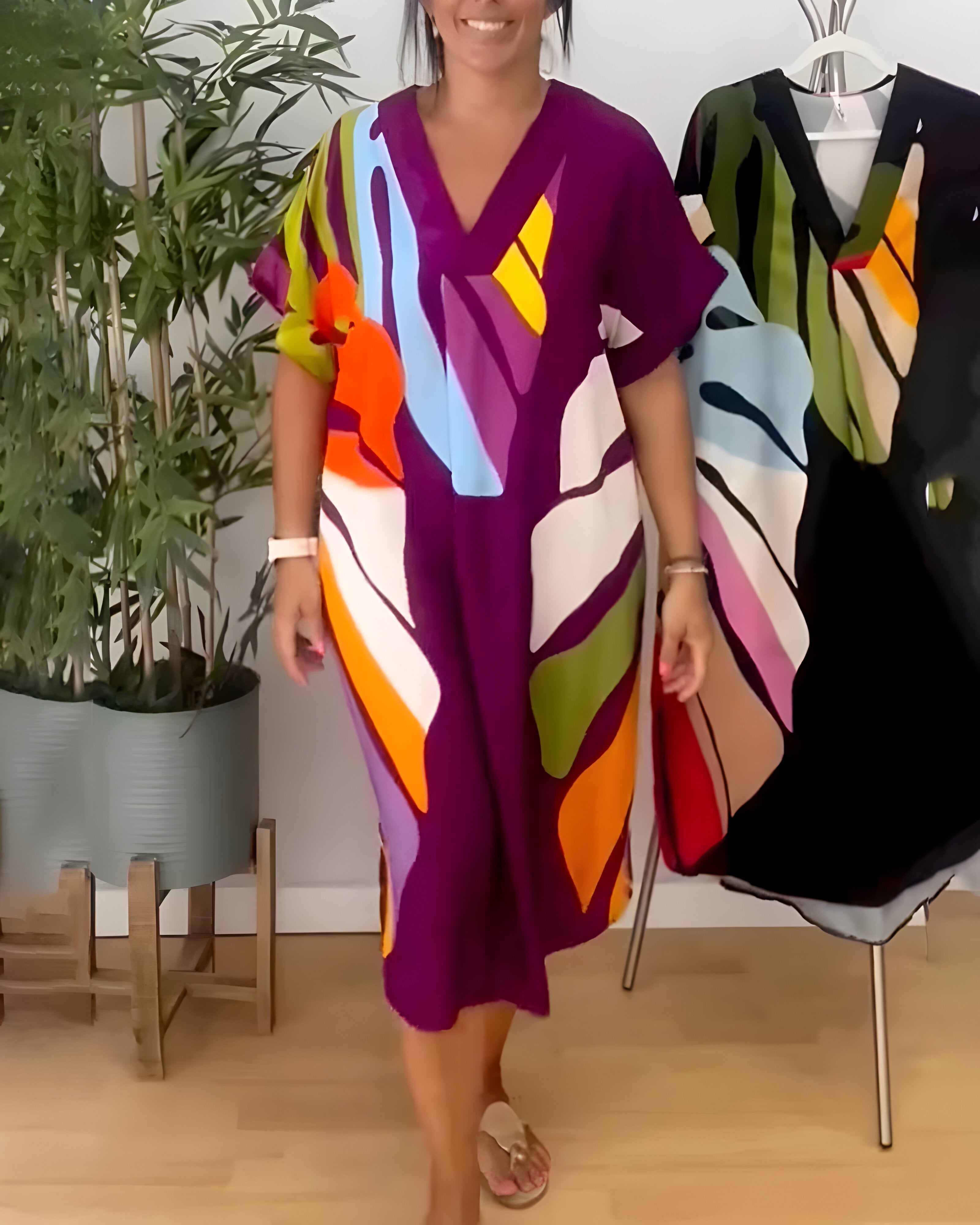 Tuotekuva – Rianna – Kuvioitu mekko