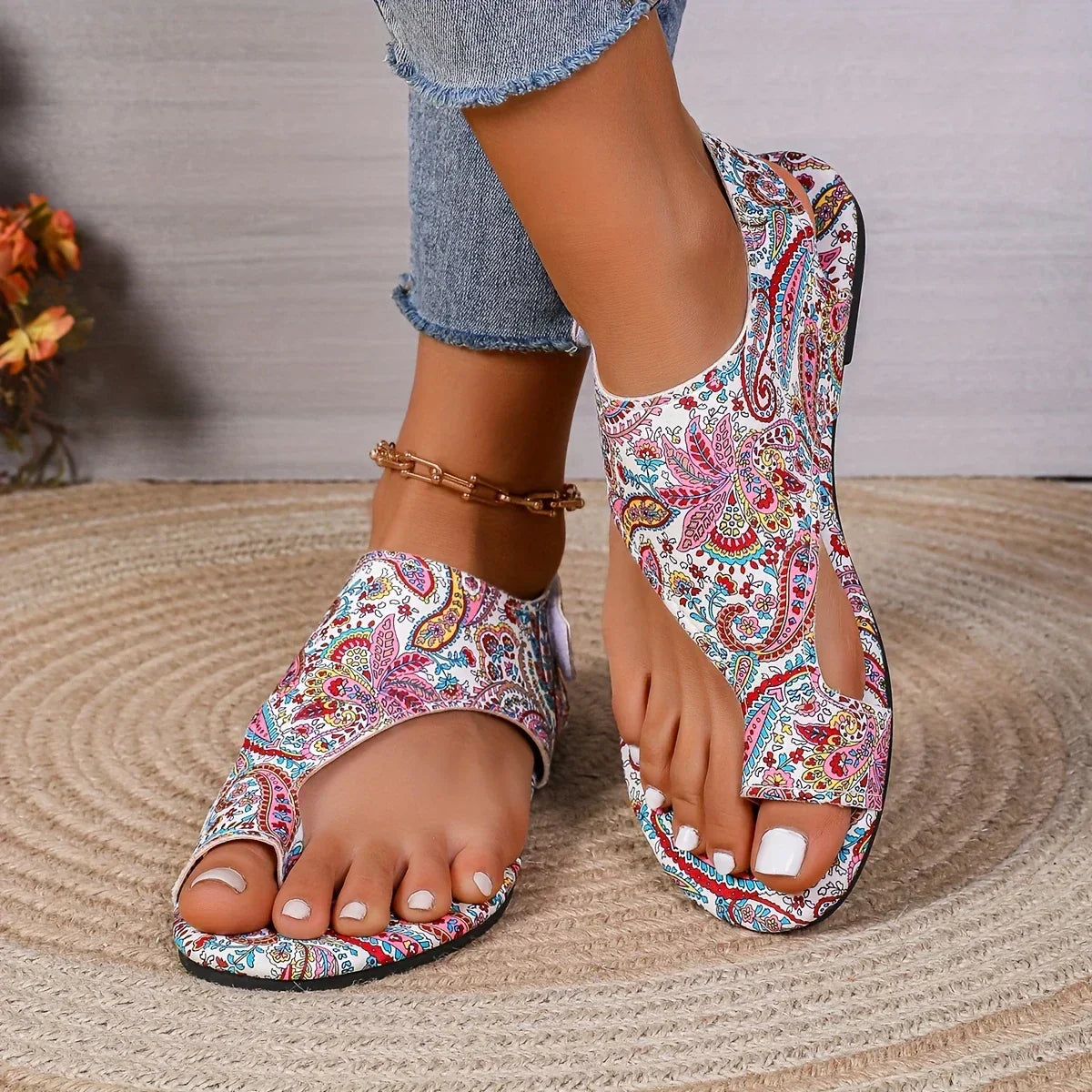 Tuotekuva – Rosa™ – Retrohenkiset boheemihenkiset sandaalit