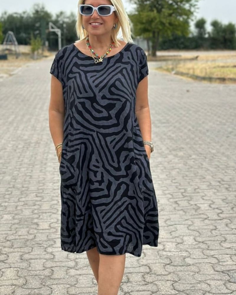 Tuotekuva – Nelia™ – Tyylikäs kuvioitu kesämekko