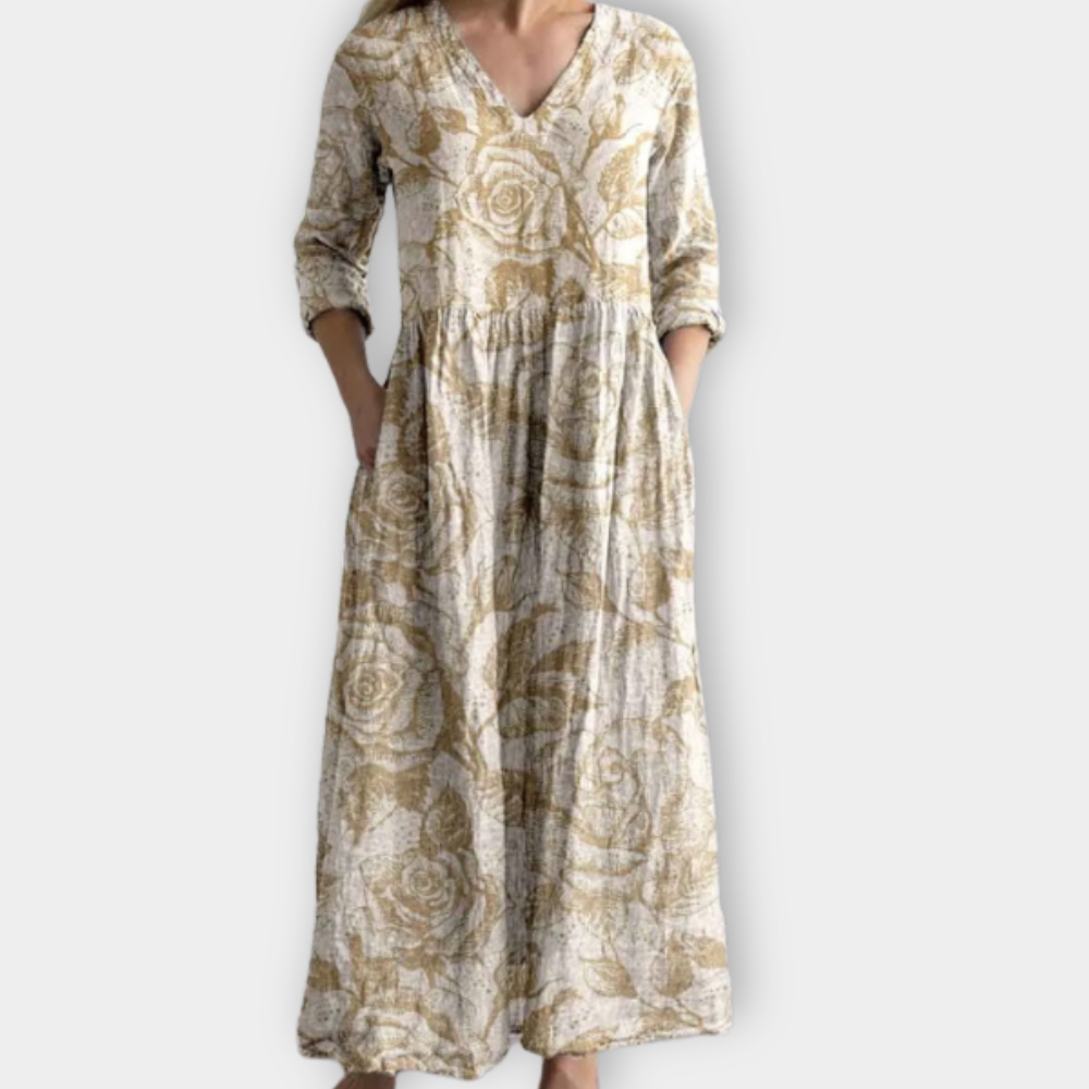 Tuotekuva – Unda – Boho-henkinen maksimekko