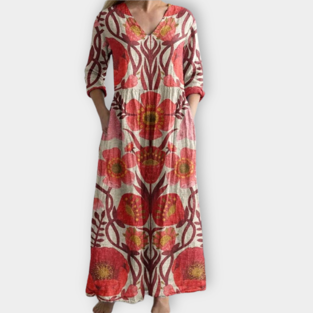Tuotekuva – Adelgundis – Boho-henkinen maksimekko