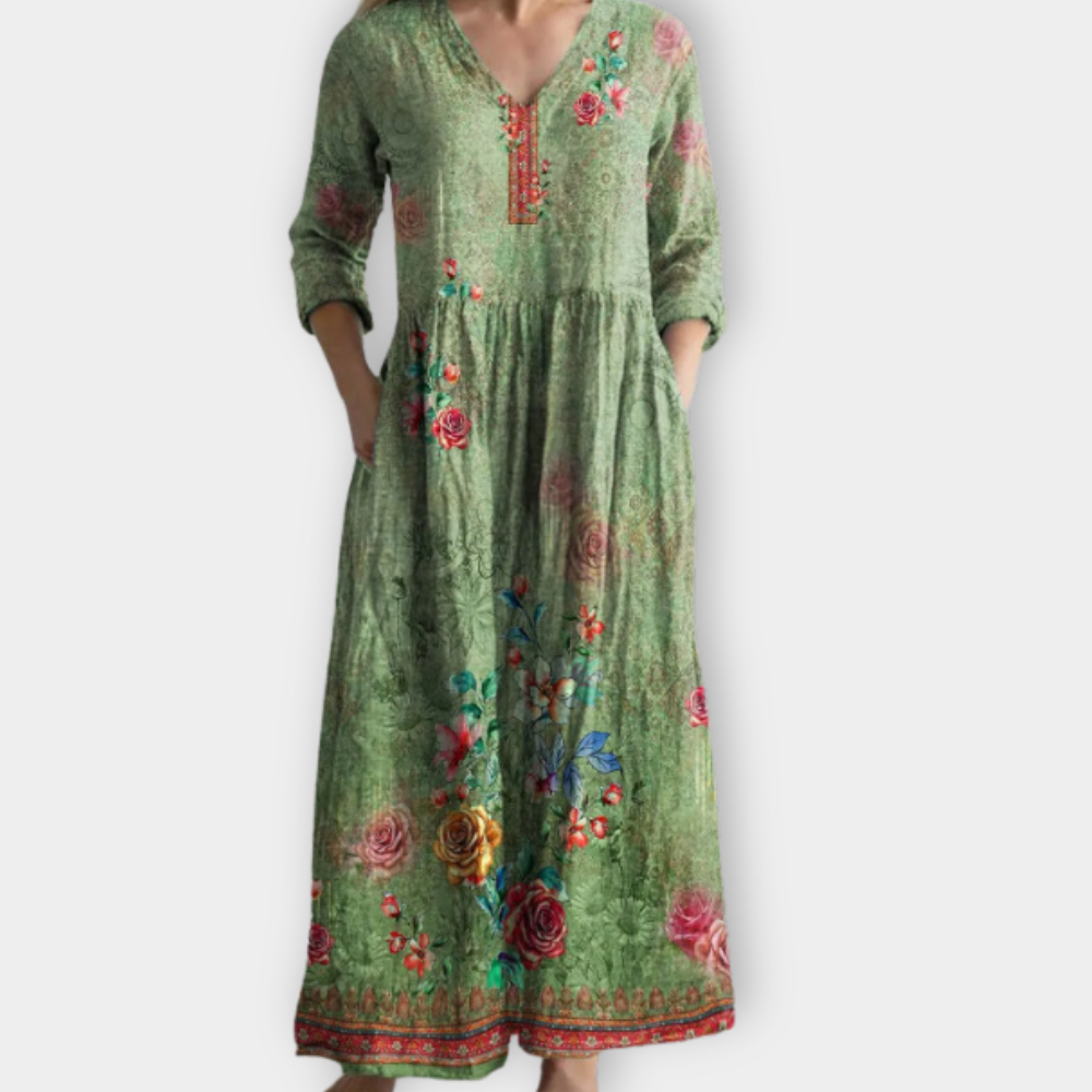 Tuotekuva – Lanfrida – Boho-henkinen maksimekko
