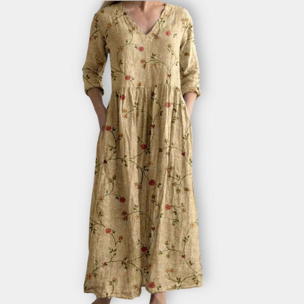 Tuotekuva – Marzena – Boho-henkinen maksimekko