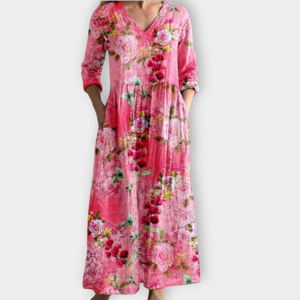 Tuotekuva – Ysora – Boho-henkinen maksimekko