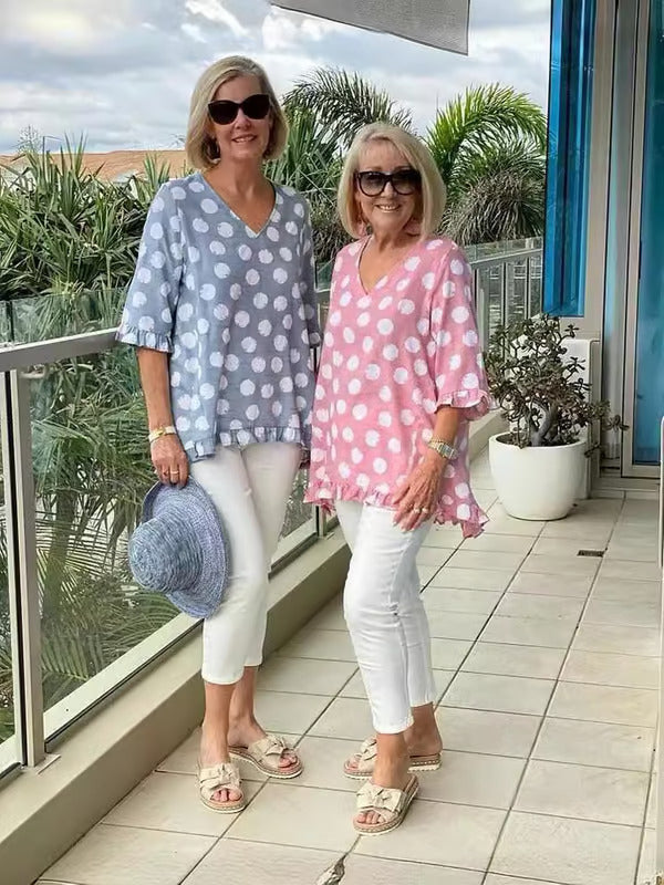 Tuotekuva – Chloe™ – Tyylikäs pusero V-pääntiellä