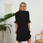 Tuotekuva – Alina™ – Tyylikäs mekko V-pääntiellä