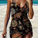 Tuotekuva – Fiesta – Kukkakuvioinen tankini shortseilla