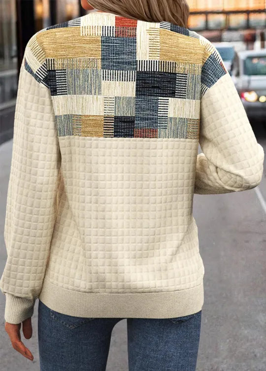 Tuotekuva – Linora – Patchwork-kuvioinen neule