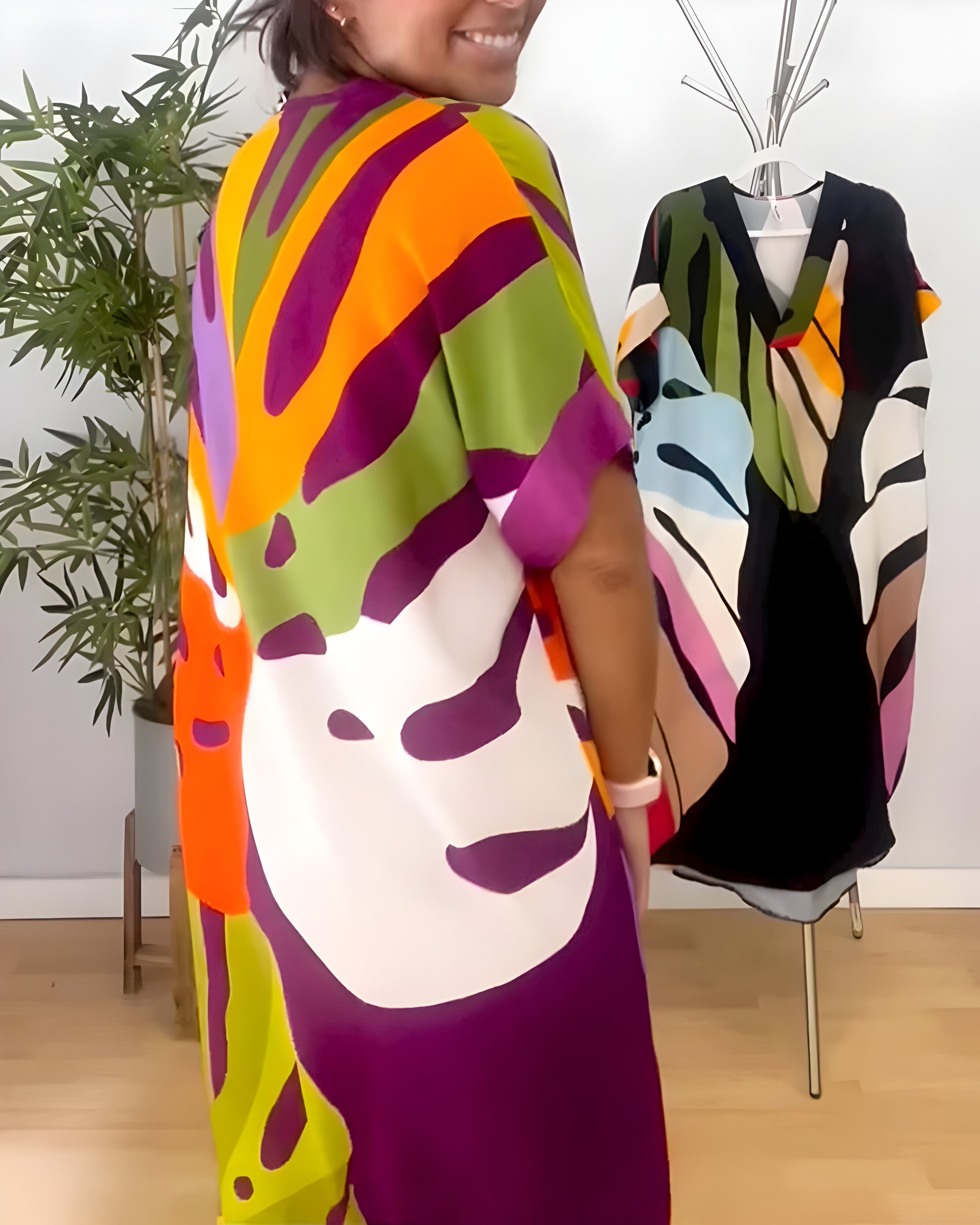 Tuotekuva – Rianna – Kuvioitu mekko