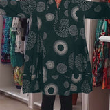 Tuotekuva – Marlene™ – Geometrisesti kuvioitu mekko
