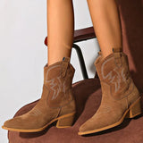 Tuotekuva – Naisten teräväkärkiset lännenhenkiset saappaat