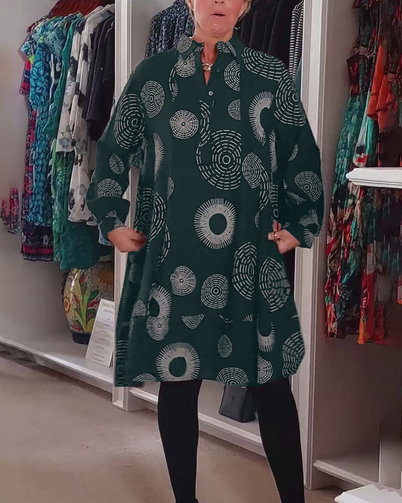 Tuotekuva – Marlene™ – Geometrisesti kuvioitu mekko