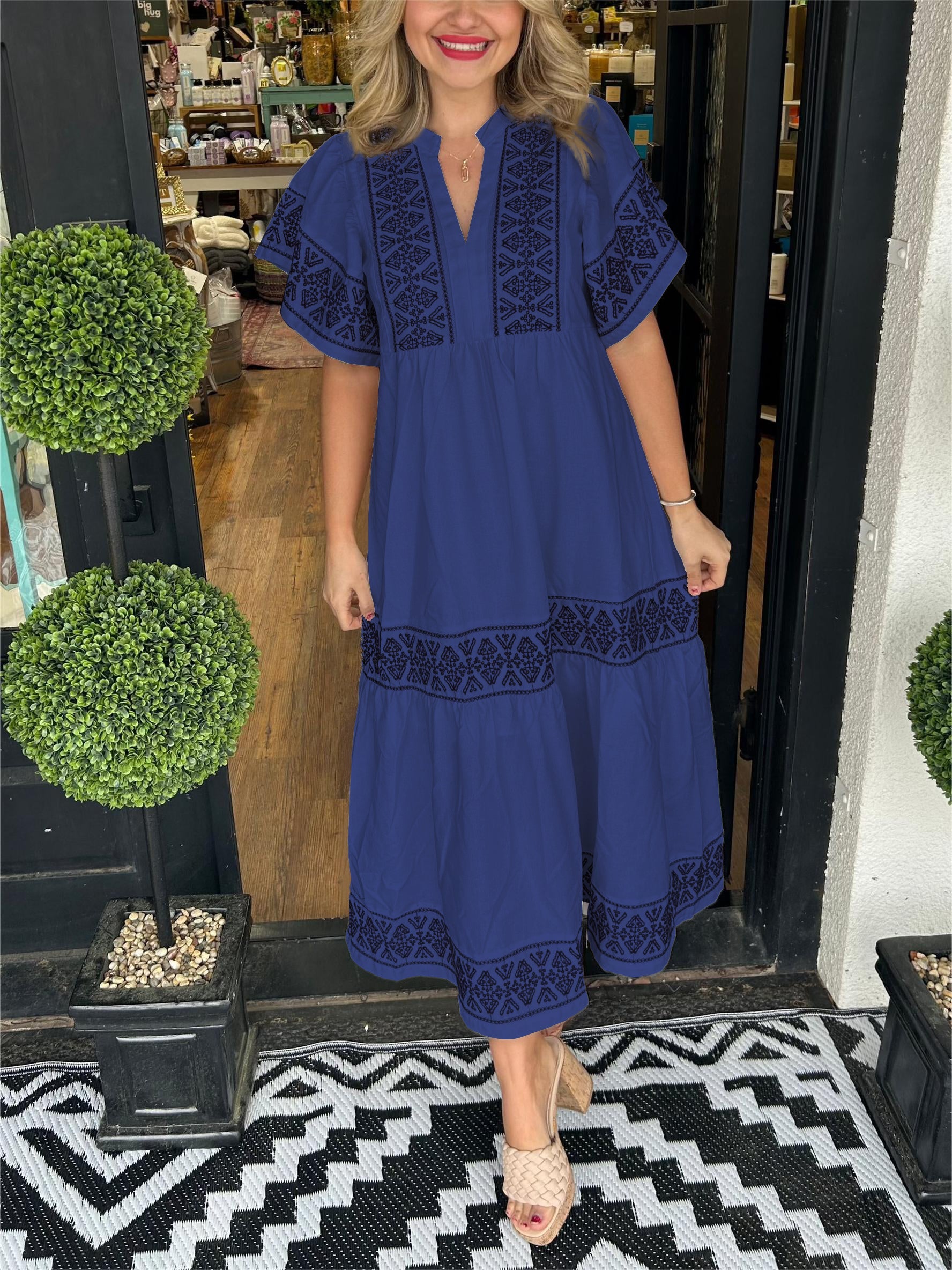 Tuotekuva – Hanna – Tyylikäs boho-henkinen mekko