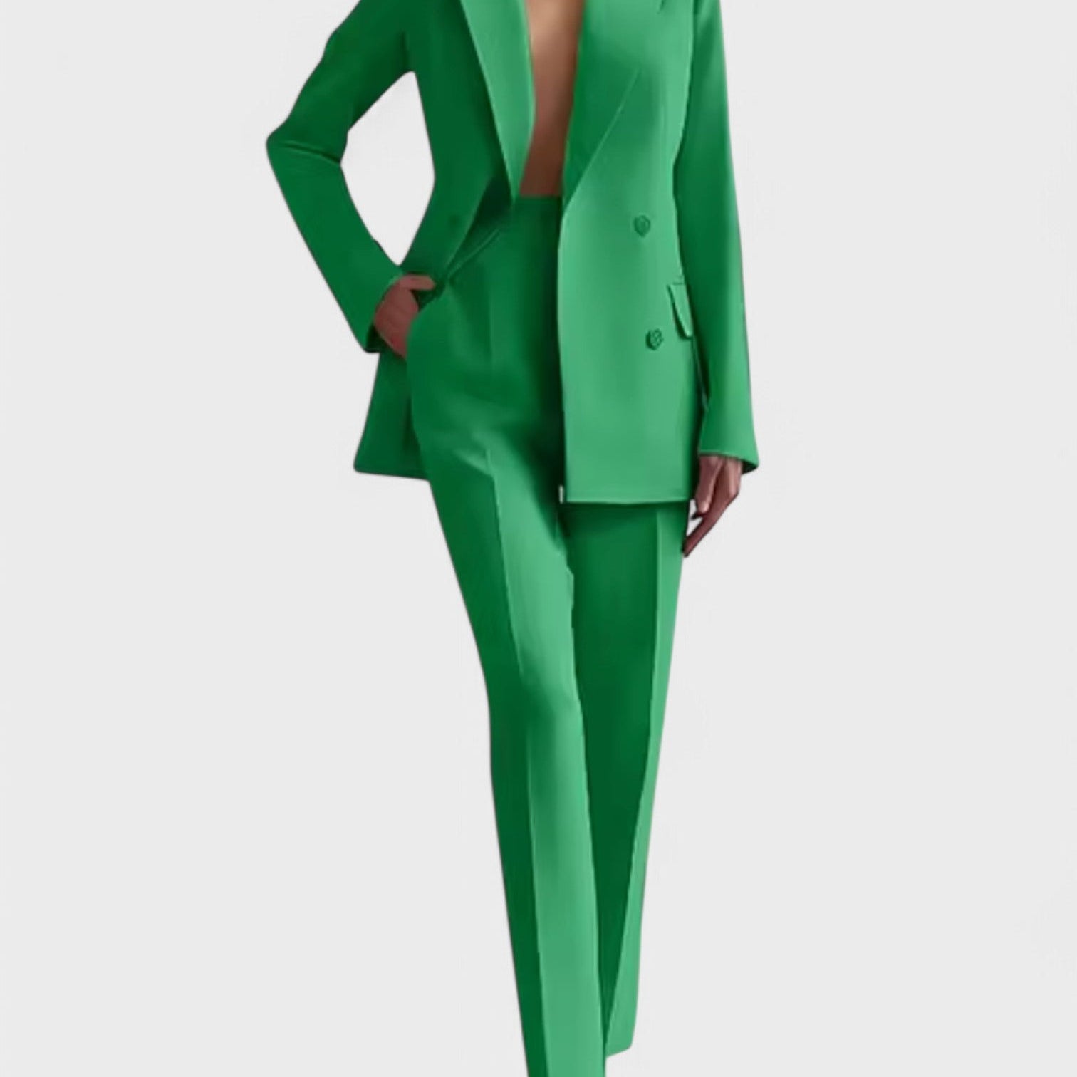 Olívia - Blazer- ja housuyhdistelmä