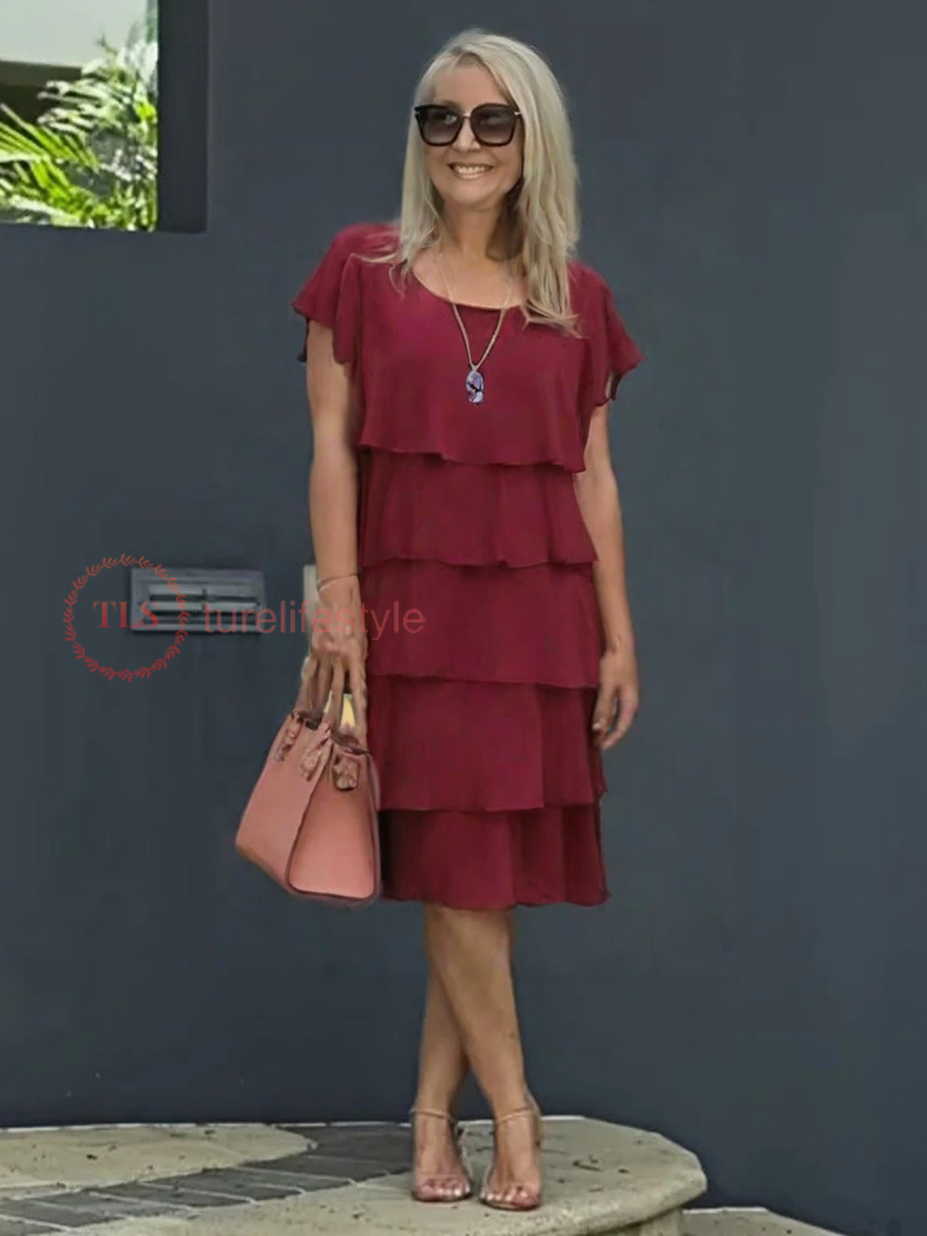 Tuotekuva – Paige™ – Rento sifonkinen mekko