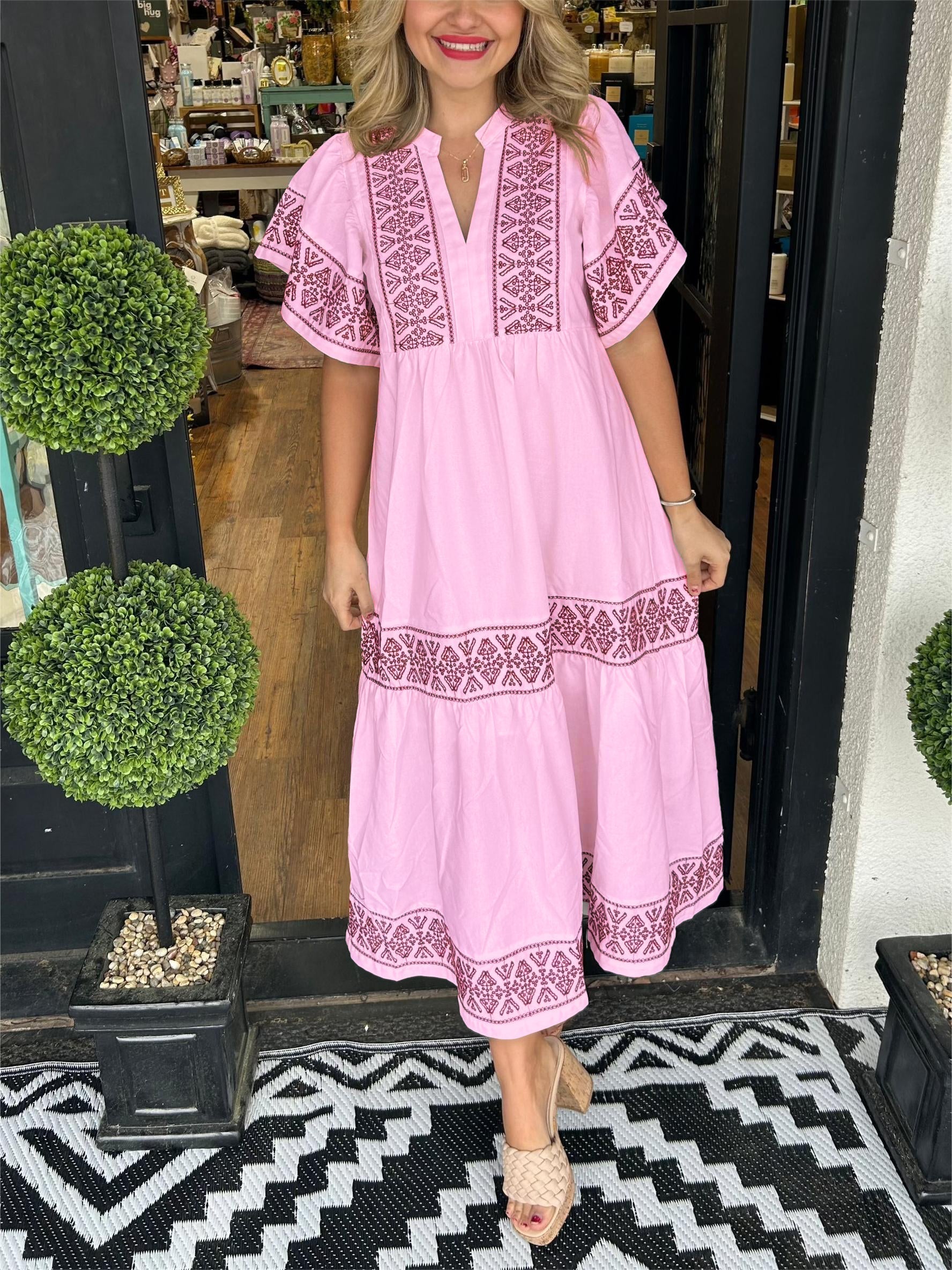 Tuotekuva – Hanna – Tyylikäs boho-henkinen mekko