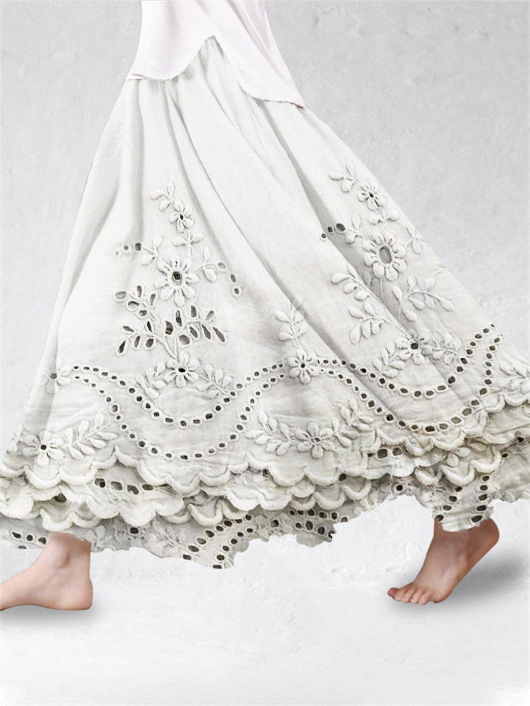 Tuotekuva – Aurette™ – Boheemihenkinen kuviollinen hame