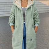 Tuotekuva – Grace – Lämmin toppatakki hupulla ja kiristysnyörillä