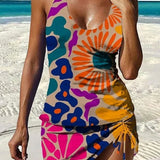 Tuotekuva – Fiesta – Kukkakuvioinen tankini shortseilla