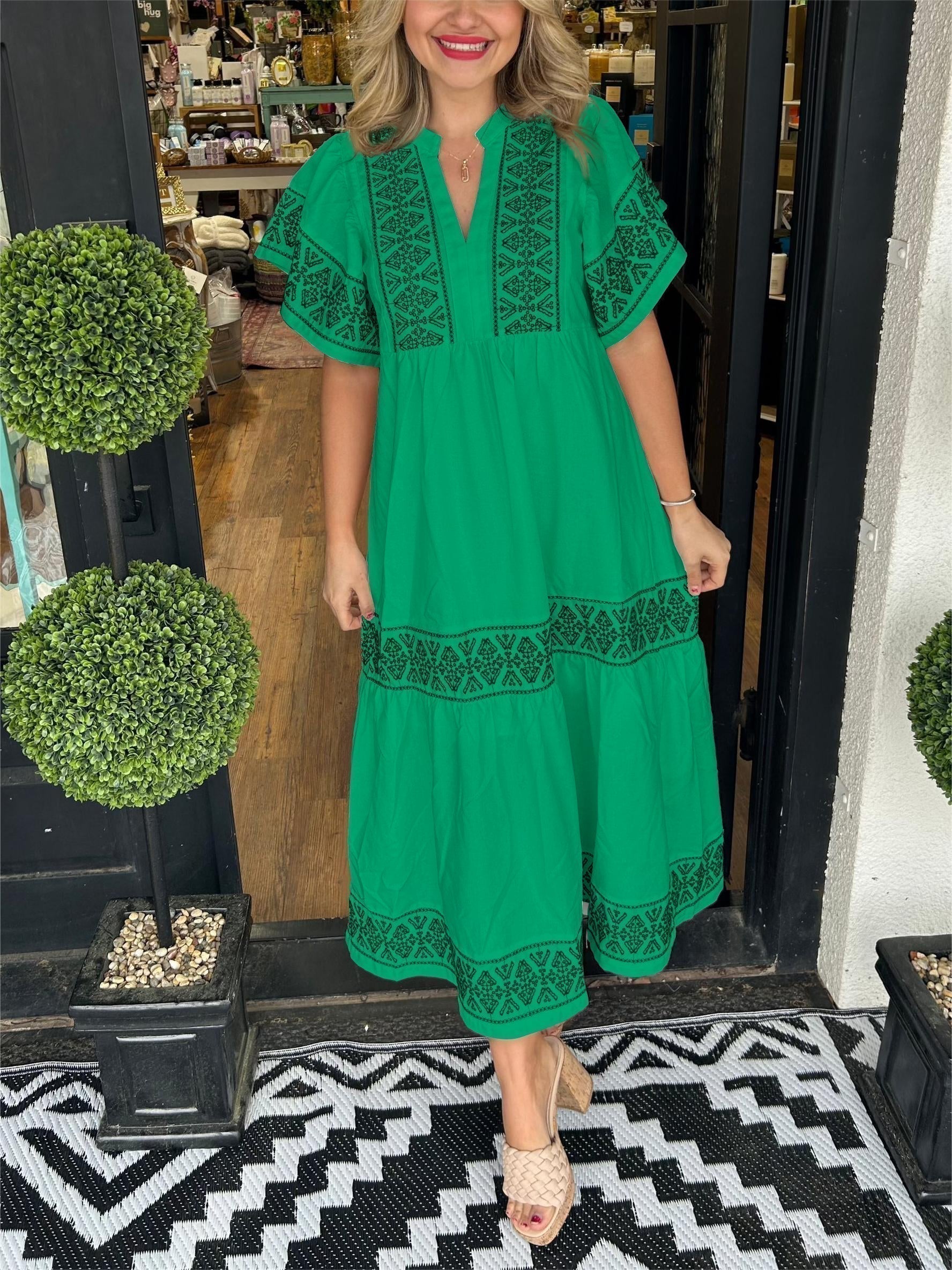 Tuotekuva – Hanna – Tyylikäs boho-henkinen mekko