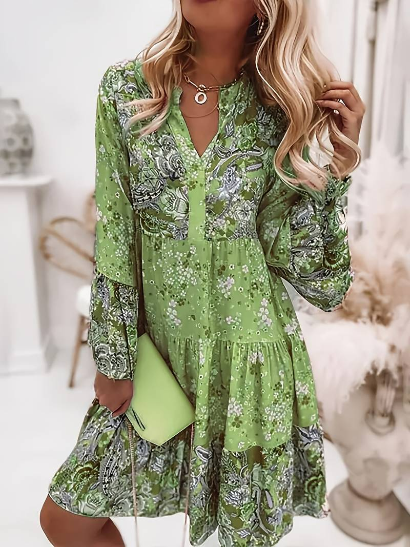 Tuotekuva – Ashley™ – Boho-henkinen kuvioitu mekko