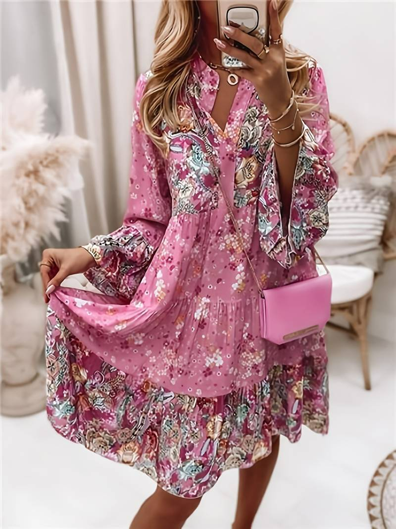 Tuotekuva – Ashley™ – Boho-henkinen kuvioitu mekko