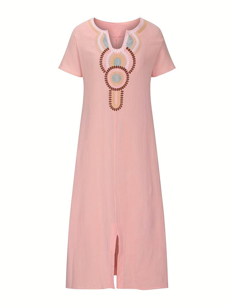 Tuotekuva – Demi™ – Boho-henkinen maksimekko halkiolla
