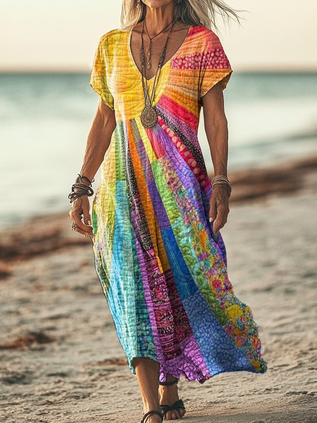 Tuotekuva – Tyylikäs boho-henkinen mekko