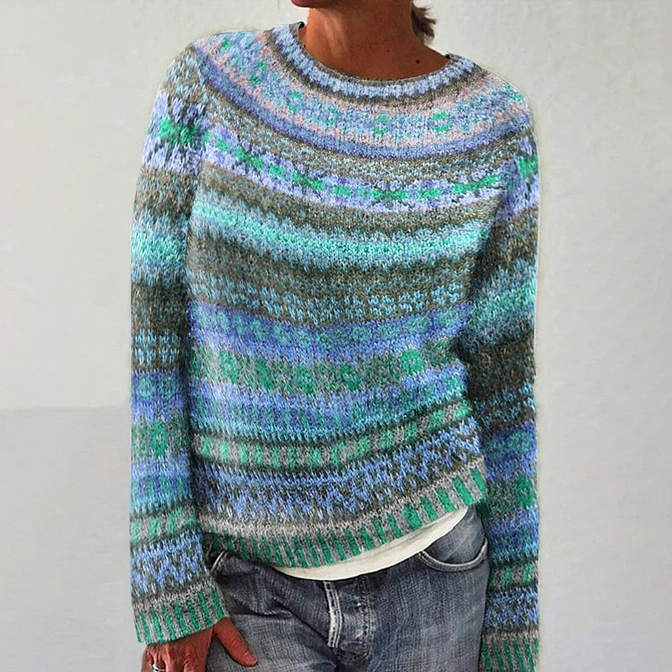Tuotekuva – Audrey – Vintage-henkinen pohjoismainen neule
