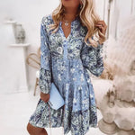 Tuotekuva – Ashley™ – Boho-henkinen kuvioitu mekko