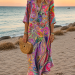 Tuotekuva – KLEMENTYNA – Tyylikäs boho-henkinen mekko
