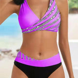 Sofia - Kuviollinen Bikini Lämpimissä Väreissä