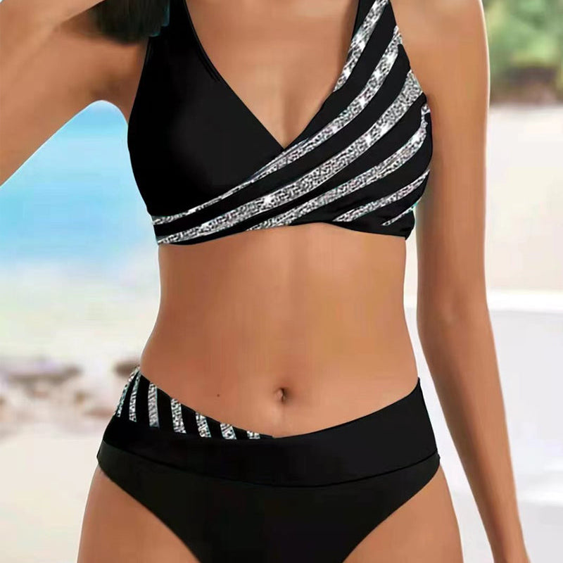 Sofia - Kuviollinen Bikini Lämpimissä Väreissä
