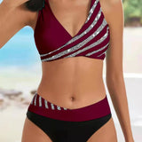 Sofia - Kuviollinen Bikini Lämpimissä Väreissä