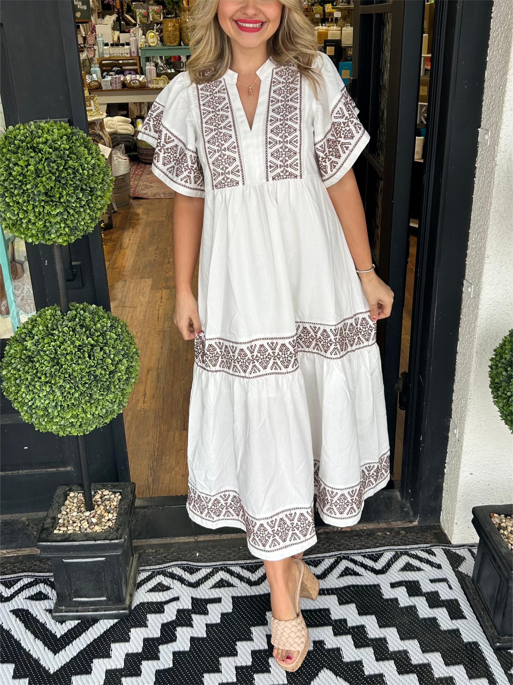 Tuotekuva – Hanna – Tyylikäs boho-henkinen mekko