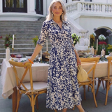 Claire | Midi-mekko pitkillä hihoilla ja vyöllä