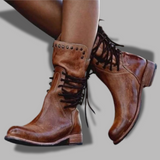 Tuotekuva – WYNONA – Retrohenkiset nahkaiset saappaat