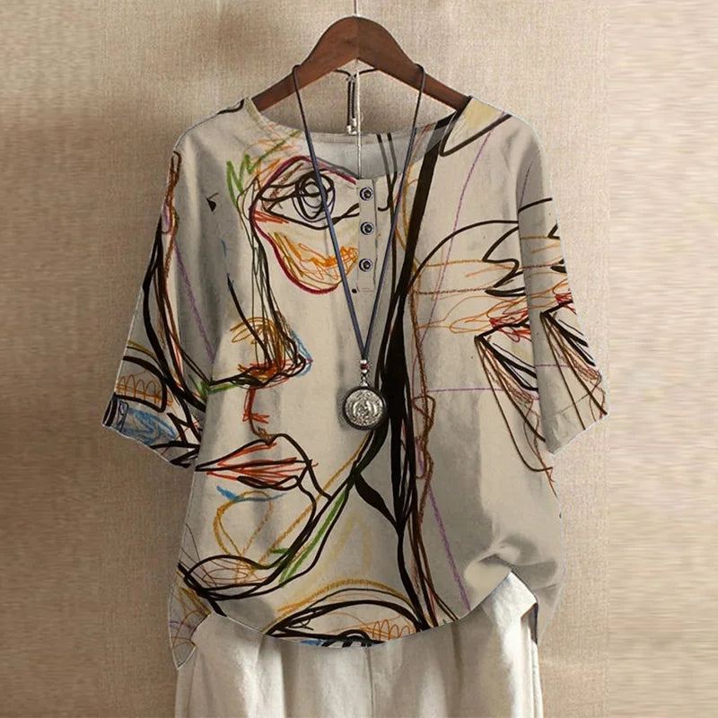 Tuotekuva – Anya™ – Vintage-henkinen pusero