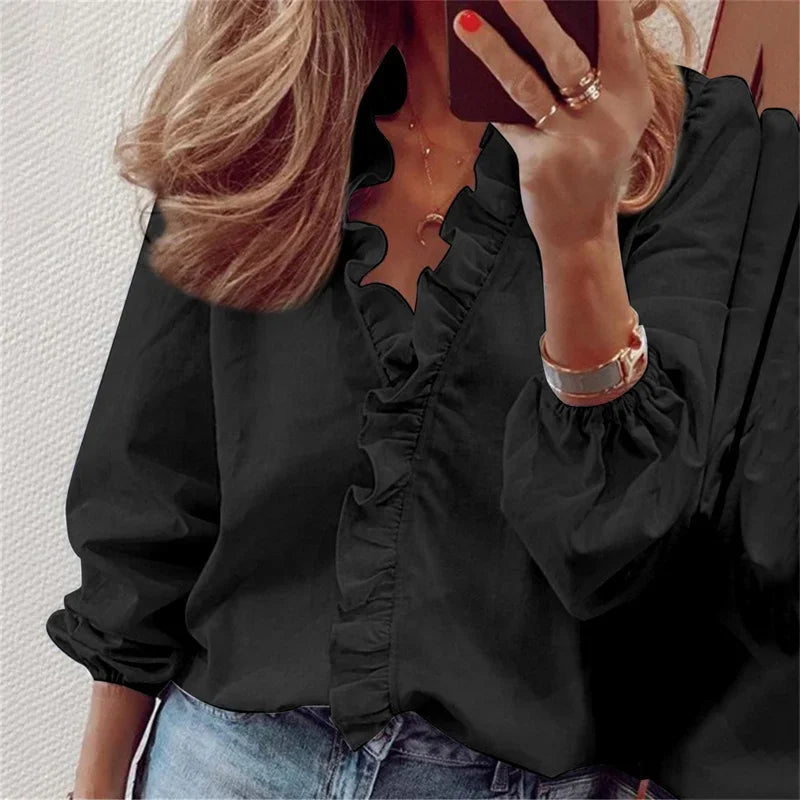 Tuotekuva – Enola™ – Naisellinen röyhelöpusero