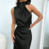 Tyra | Elegantti iltapuku, jossa on halterneck