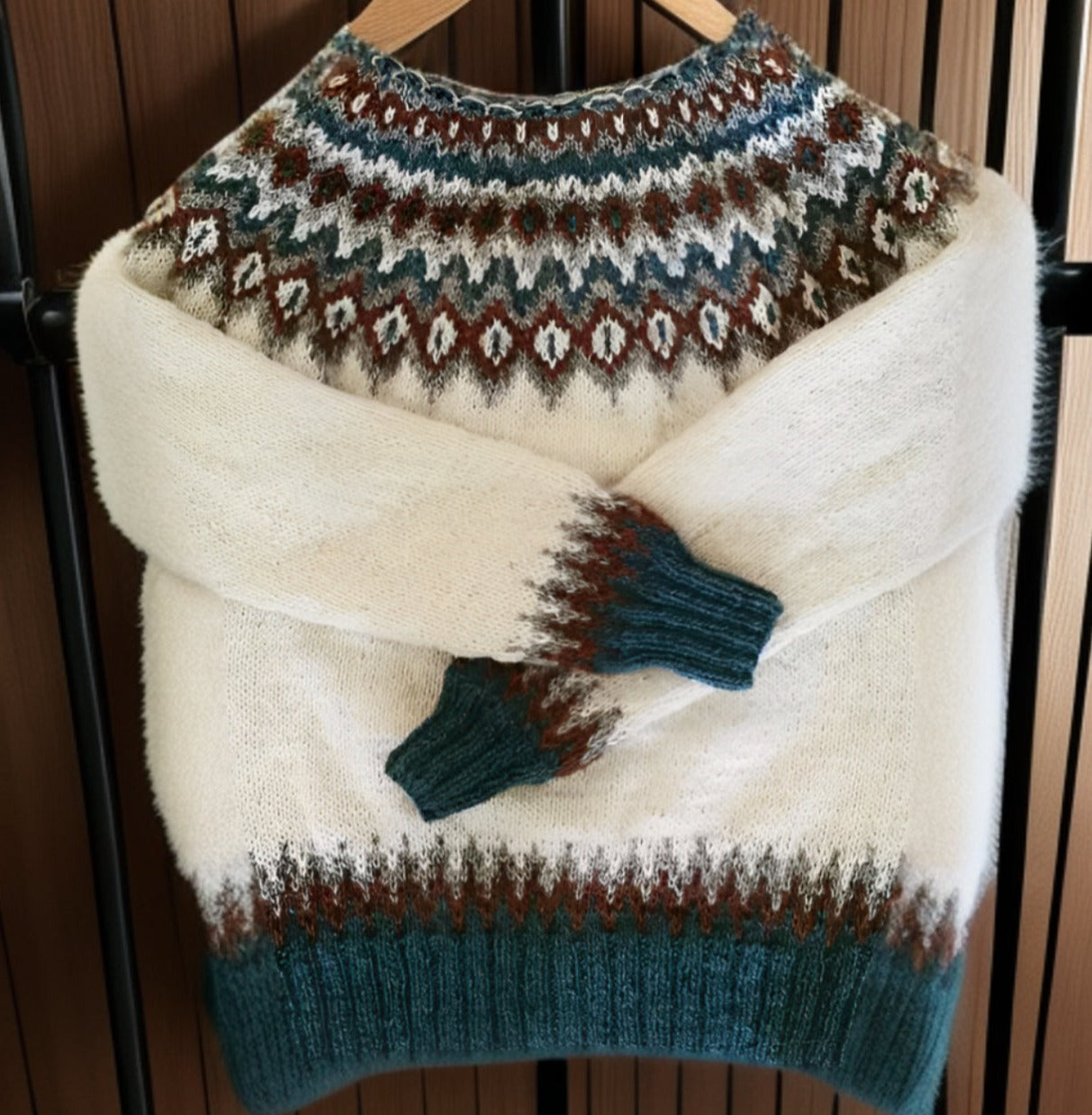 Tuotekuva – Fride – Vintage-henkinen pohjoismainen neule