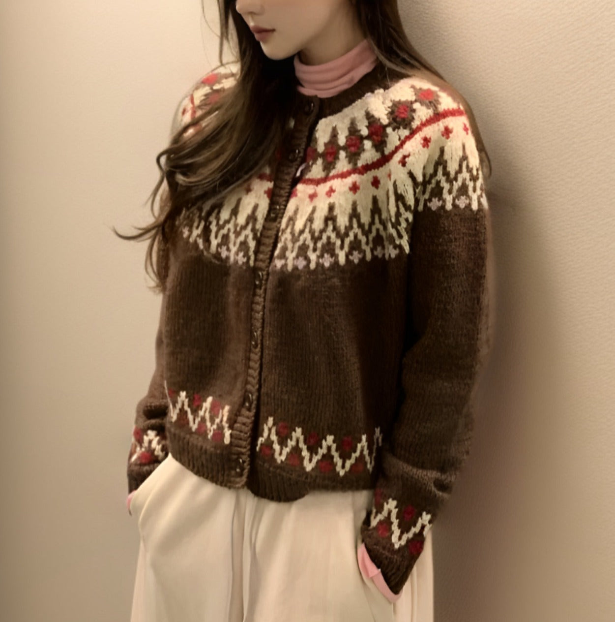 Tuotekuva – Alia – Vintage-henkinen pohjoismainen neule