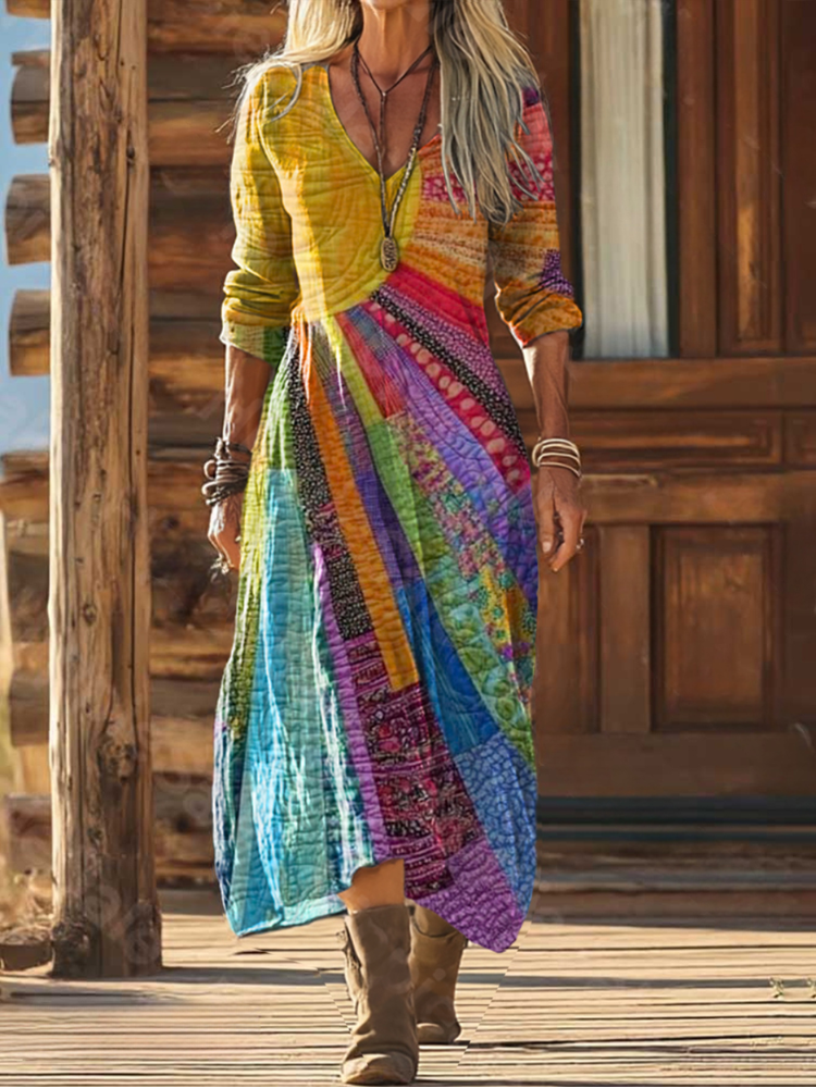 Tuotekuva – Tyylikäs boho-henkinen mekko