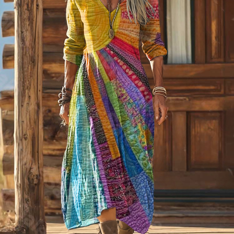 Tuotekuva – Tyylikäs boho-henkinen mekko
